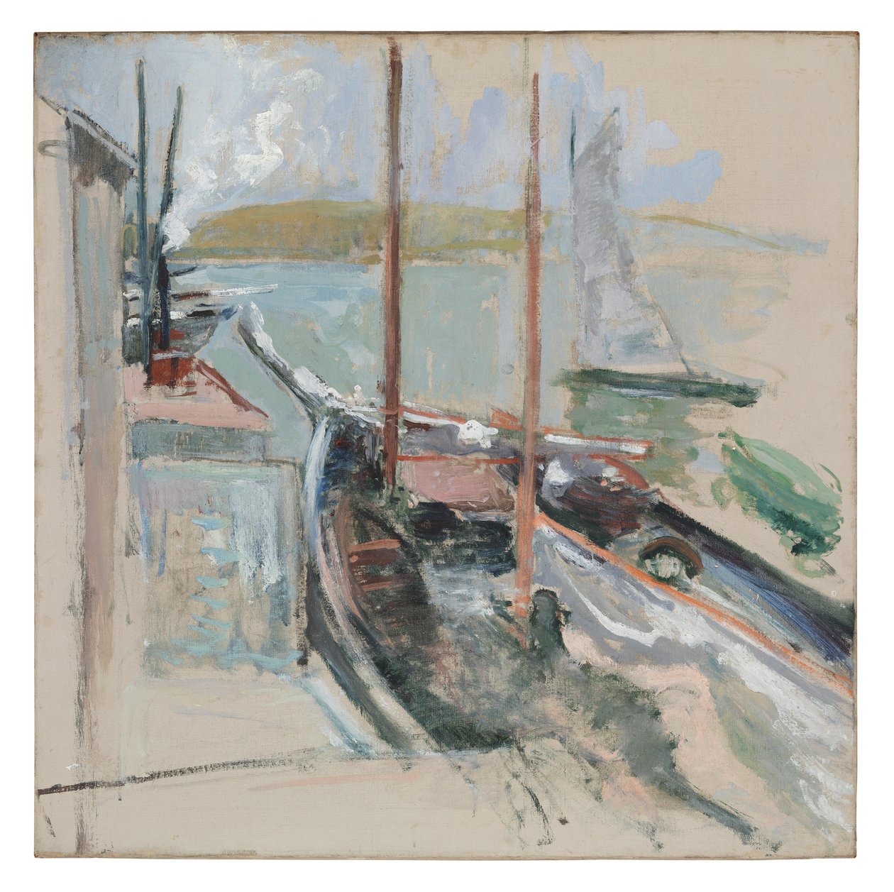 Kikötői jelenet alkotó: John Henry Twachtman
