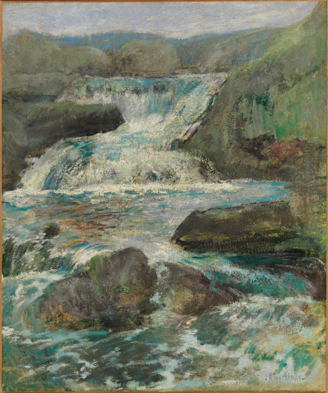 Horseneck-vízesések alkotó: John Henry Twachtman