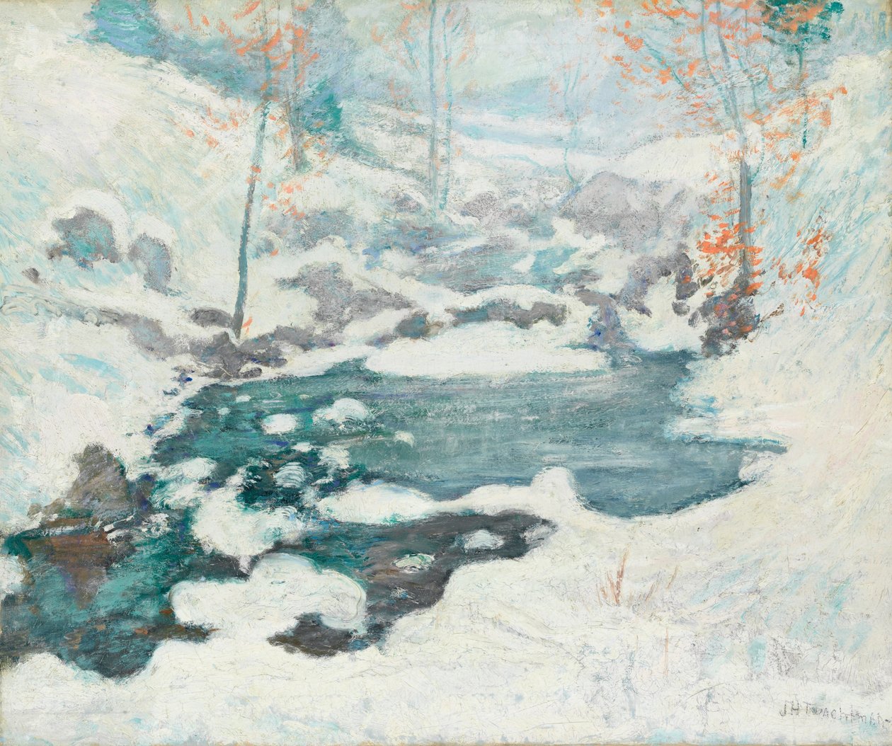 Icebound alkotó: John Henry Twachtman