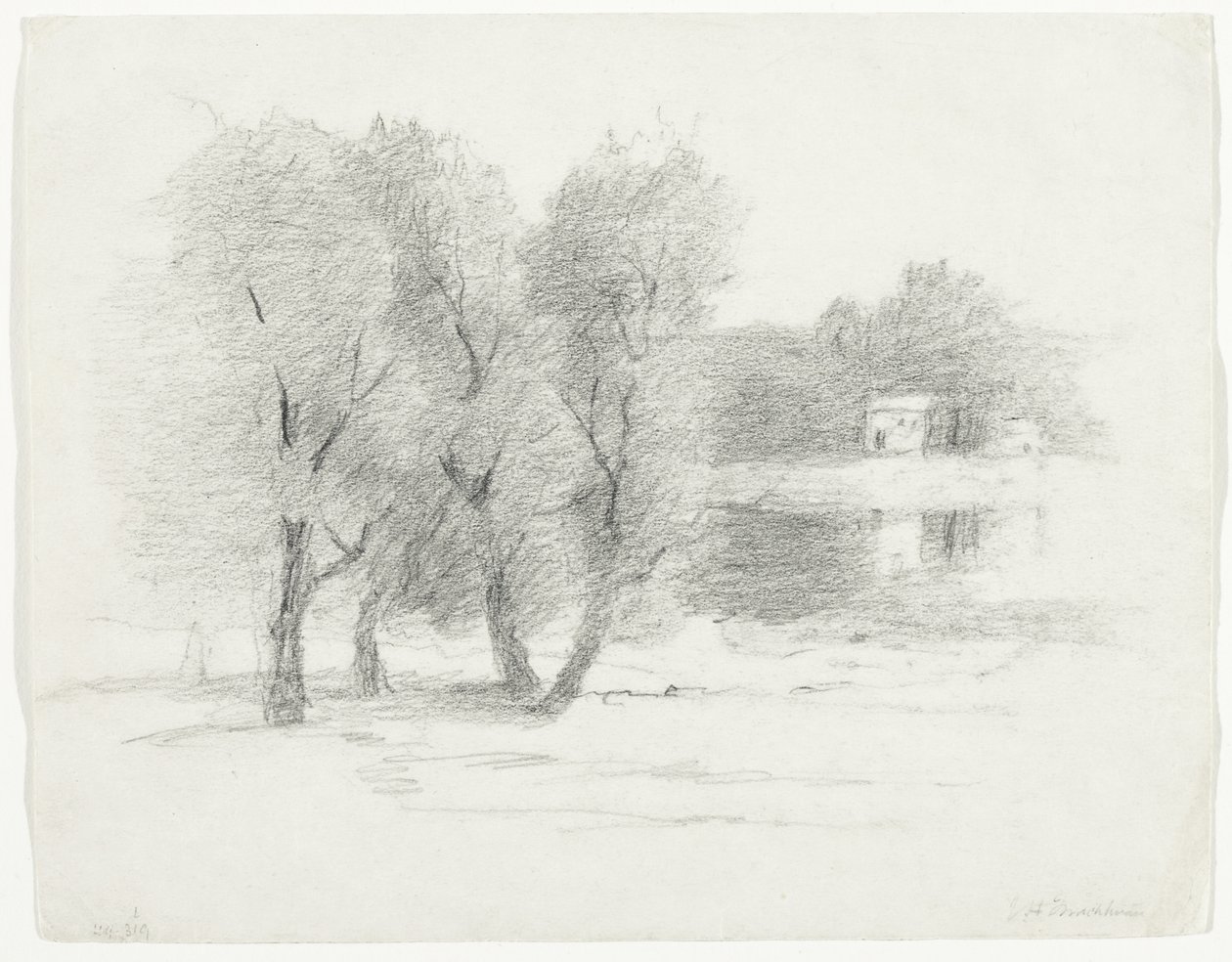 Táj, 19. század vége-XX. század eleje alkotó: John Henry Twachtman