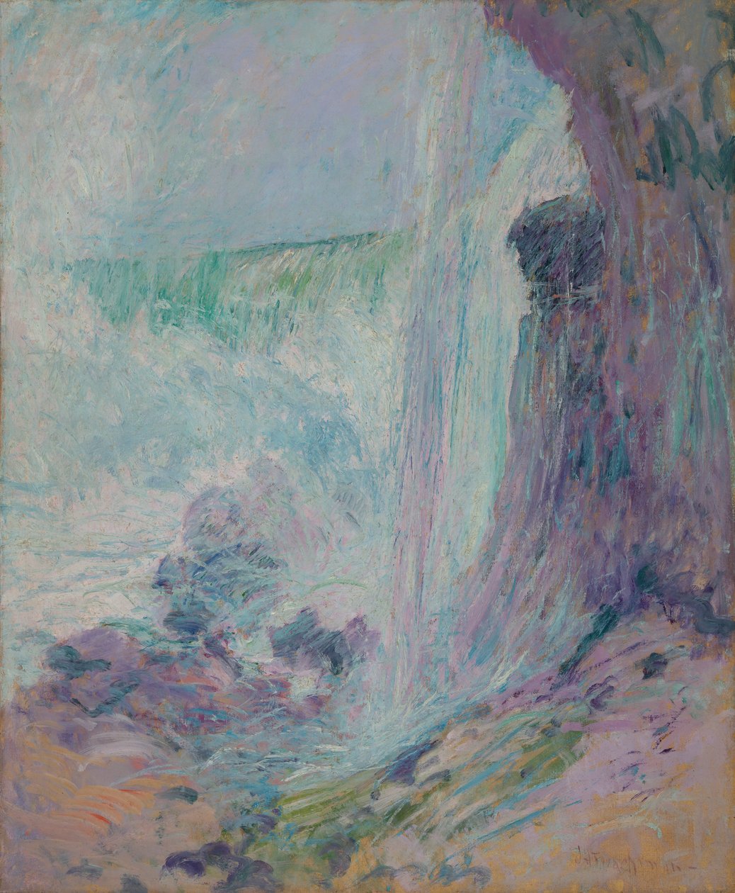 Niagara-vízesés, kb. 1894. alkotó: John Henry Twachtman