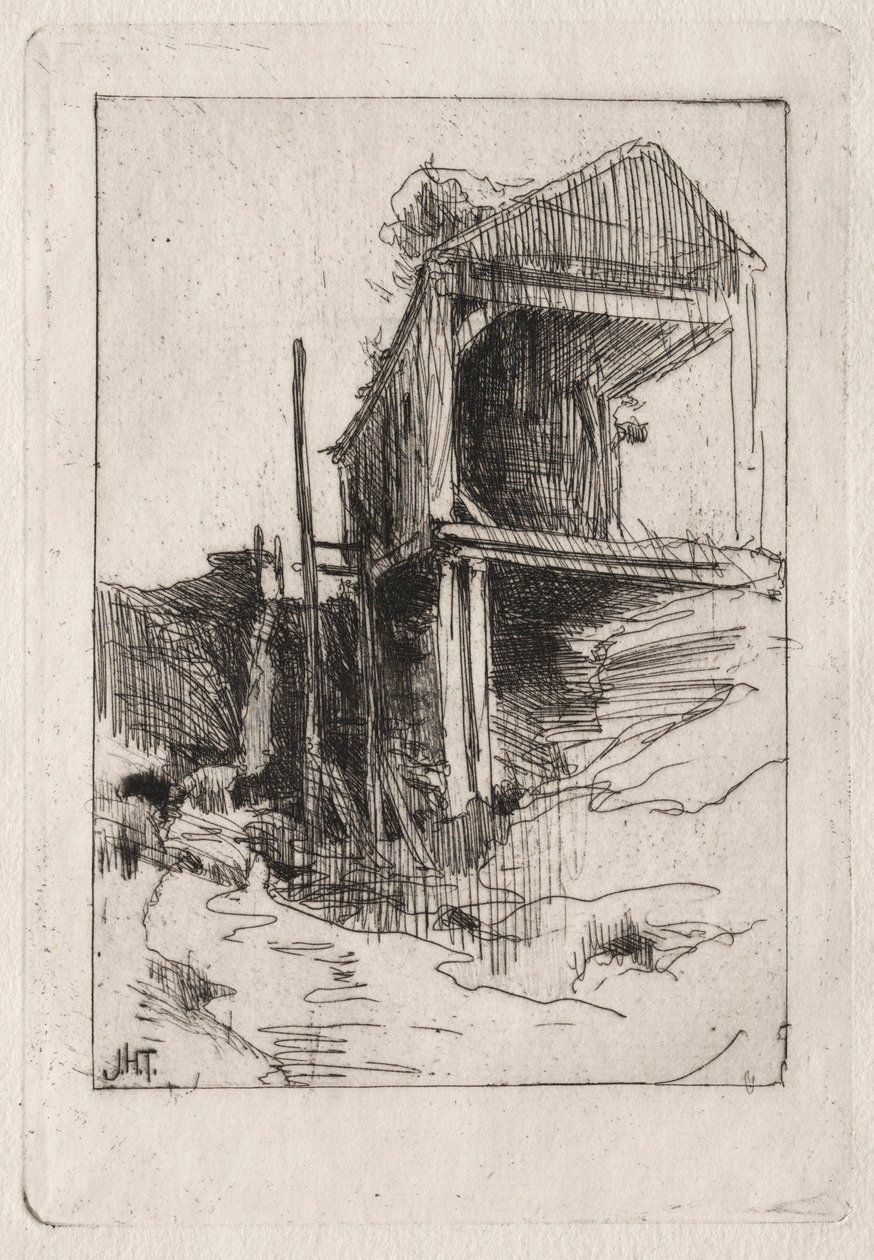 Old Mill, Branchville, Connecticut. alkotó: John Henry Twachtman