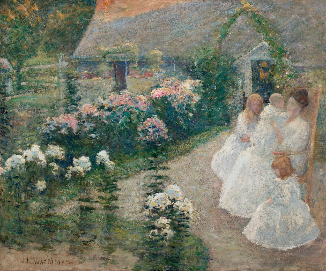 A teraszon alkotó: John Henry Twachtman