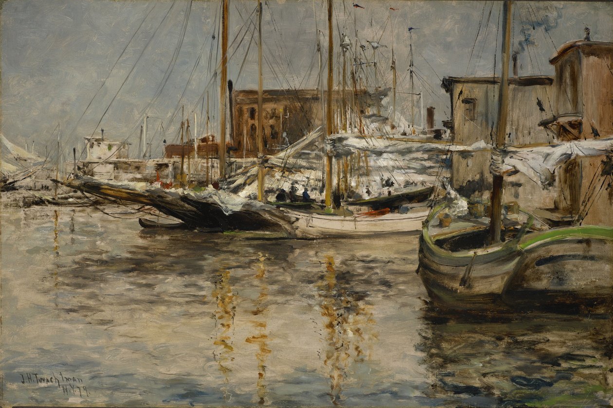 Oyster Boats, North River alkotó: John Henry Twachtman