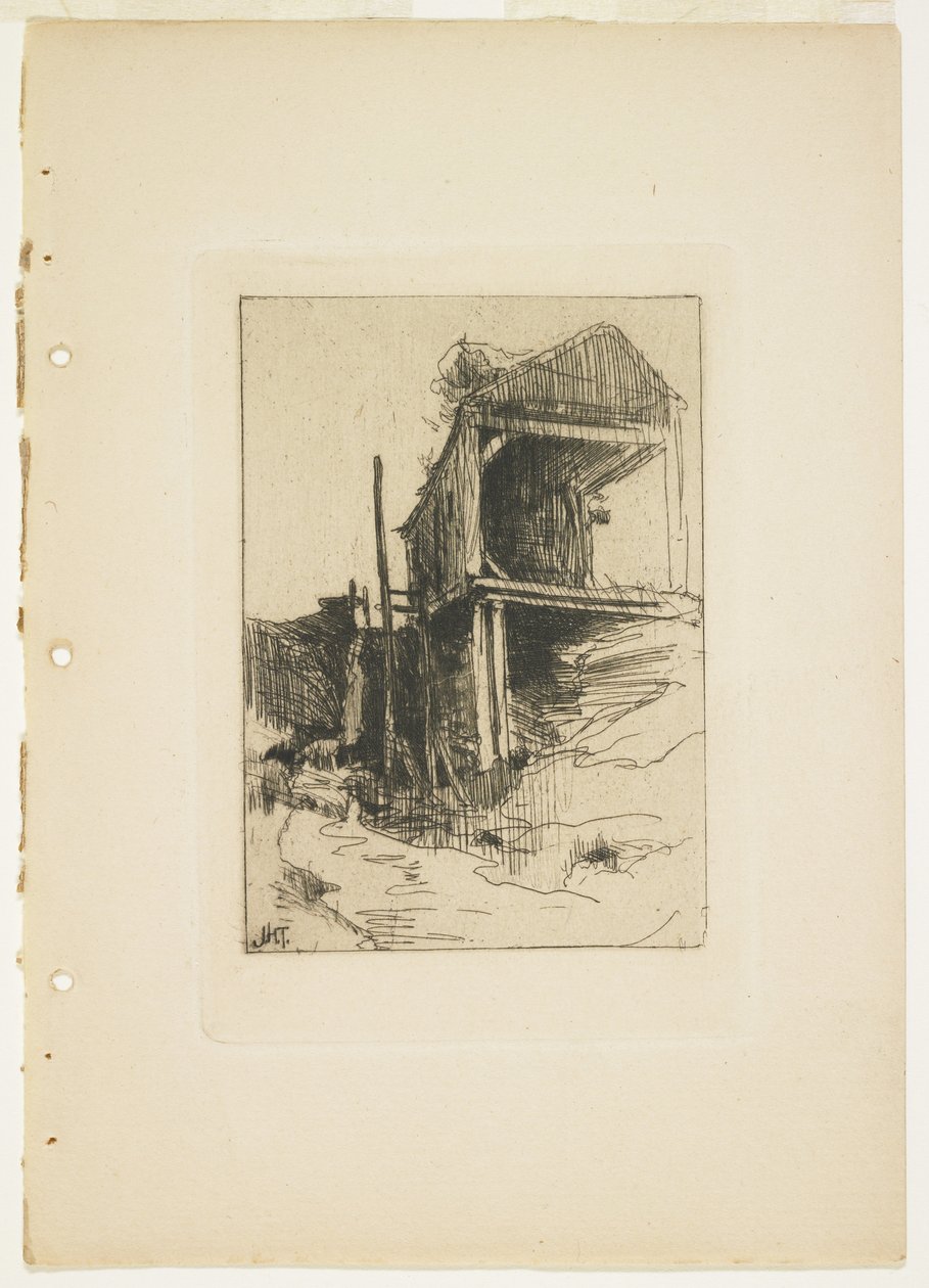 Az elhagyott malom, 1888-1889 alkotó: John Henry Twachtman