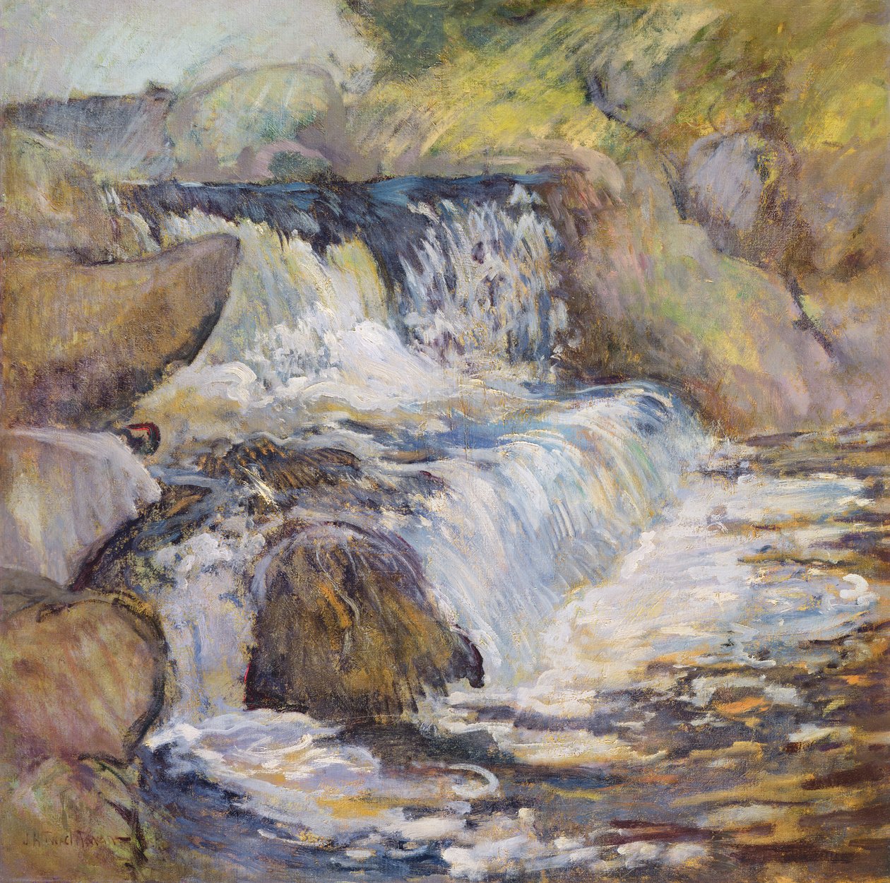 A kaszkád, 1889 körül alkotó: John Henry Twachtman