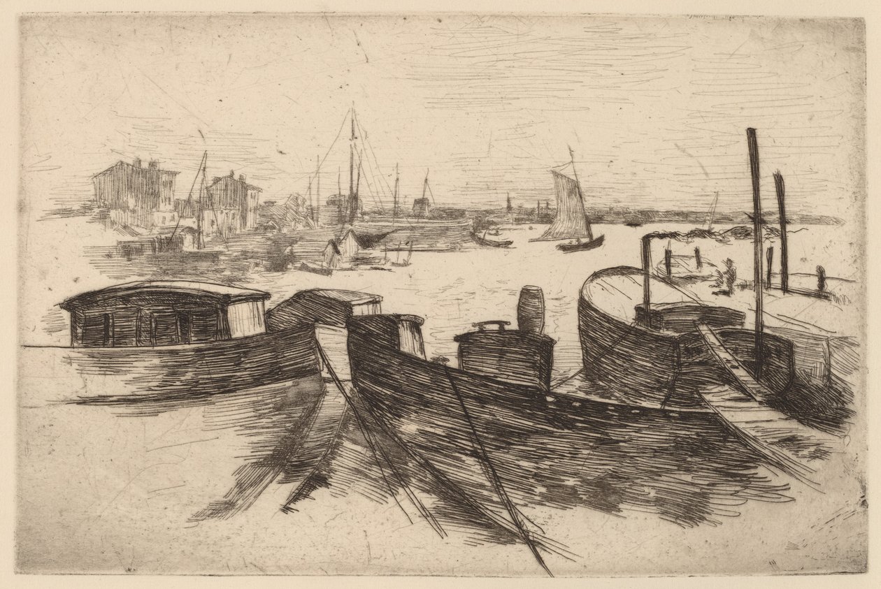 A kikötő, Bridgeport alkotó: John Henry Twachtman