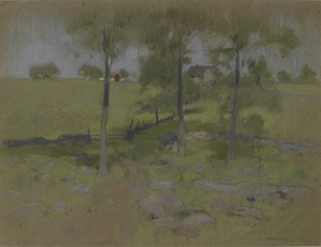 Három fa, 1888-95 körül alkotó: John Henry Twachtman