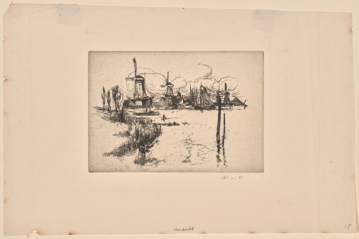 Szélmalmok alkotó: John Henry Twachtman