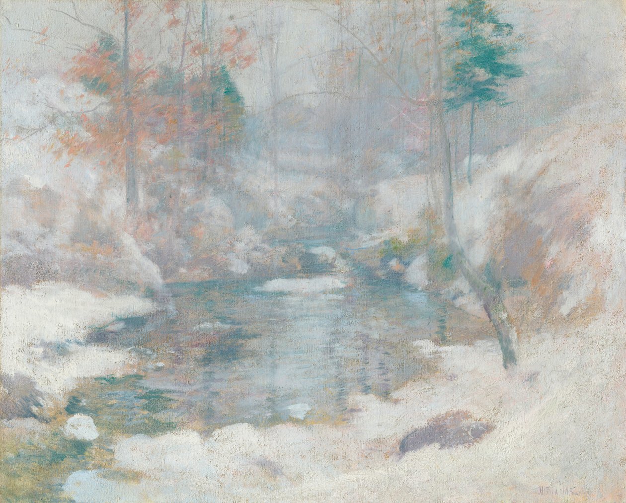 Téli harmónia alkotó: John Henry Twachtman