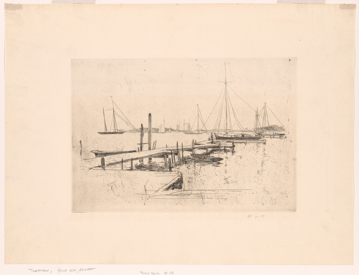 Yacht dokk alkotó: John Henry Twachtman