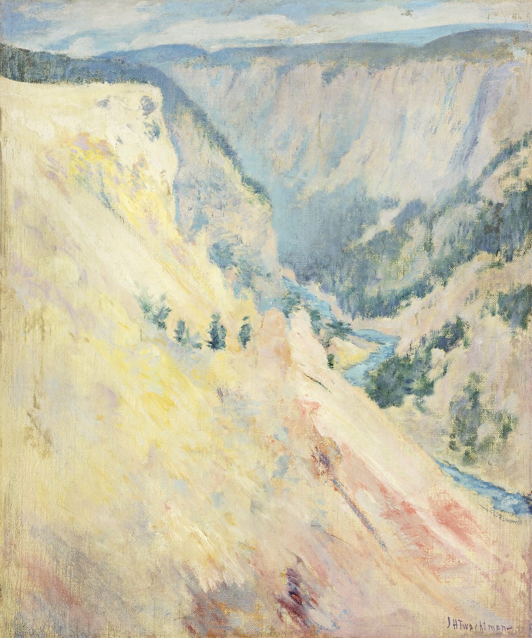 Yellowstone Park, alkotó: John Henry Twachtman
