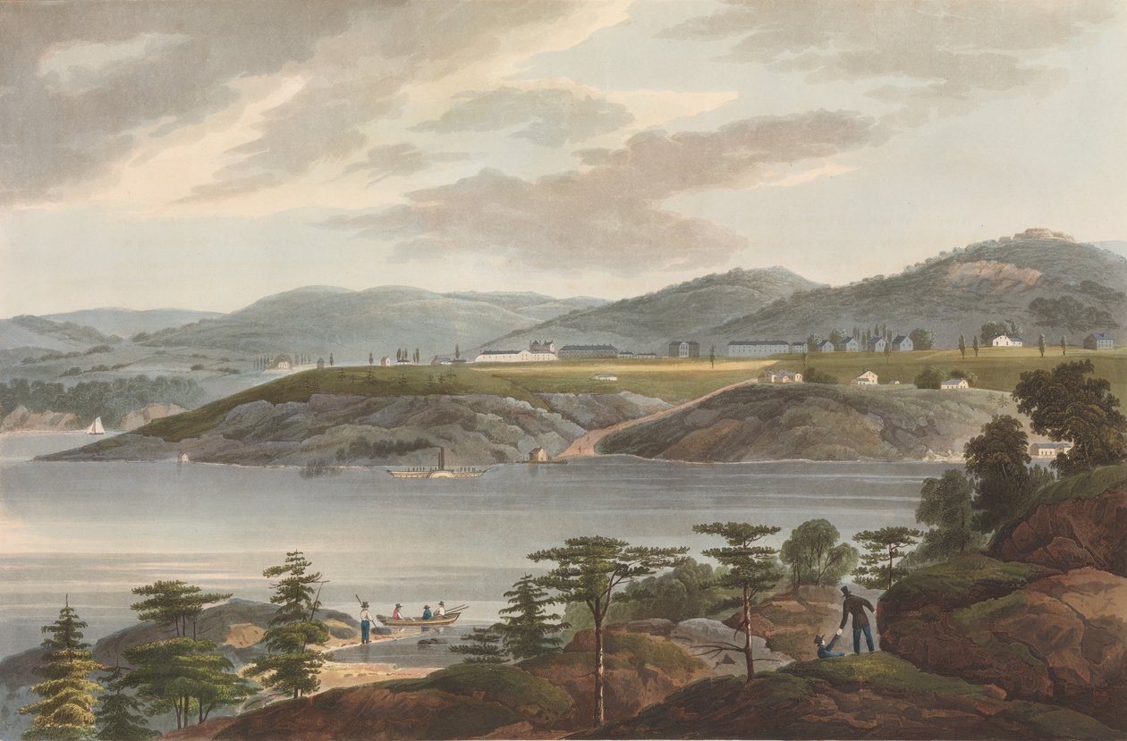 West Point No. 16, The Hudson River Portfolio, 1825. alkotó: John Hill