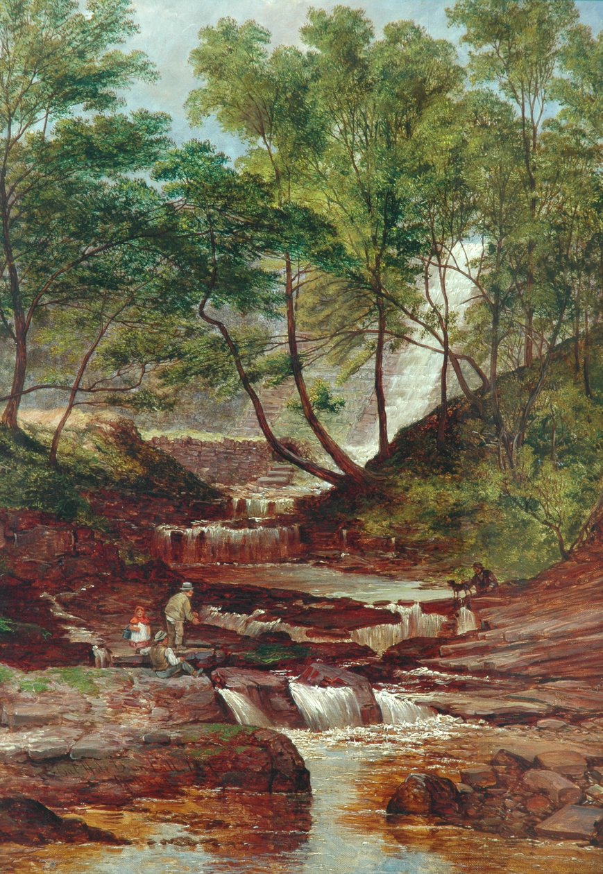 Cat Holes Dam Fall Todmordenben, 1870 alkotó: John Holland
