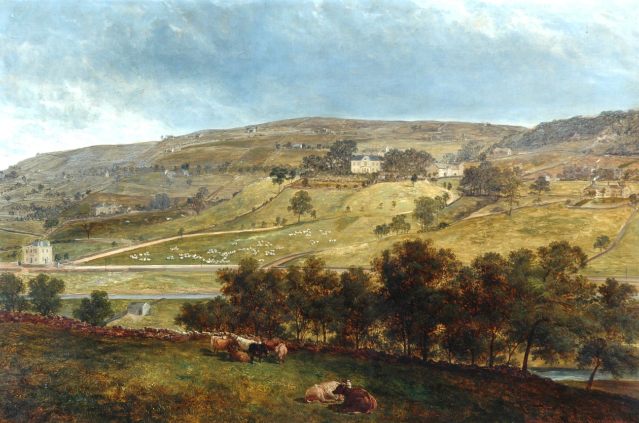 Ewood Hall Greenfieldsből, 1869 alkotó: John Holland