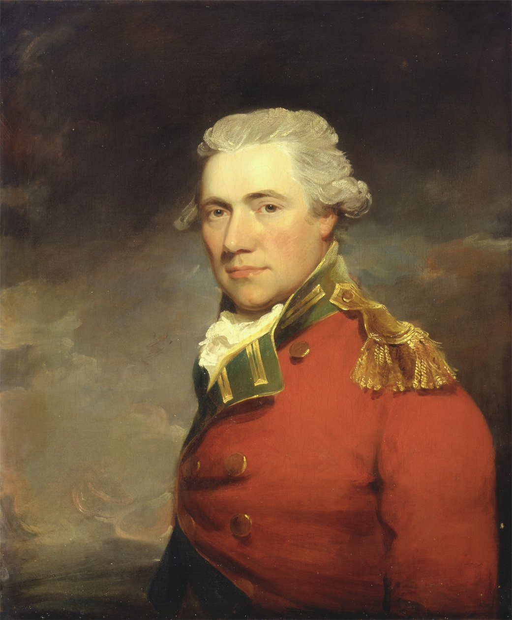 Ismeretlen brit tiszt, valószínűleg a 11. (észak-devonshire-i) gyalogezredből, 1800 körül (olaj, vászon) alkotó: John Hoppner
