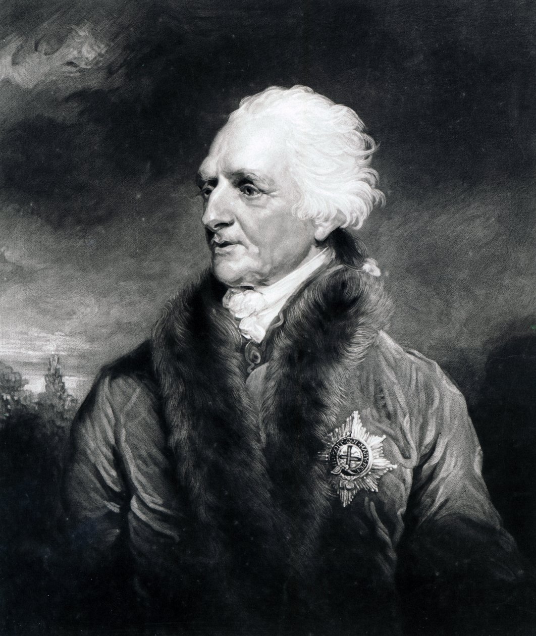 Augustus Henry Fitzroy, Grafton 3. hercege, metszet: C. Turner alkotó: John Hoppner