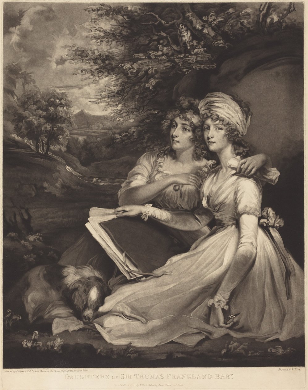 Sir Thomas Frankland báró lányai (A nővérek) alkotó: John Hoppner