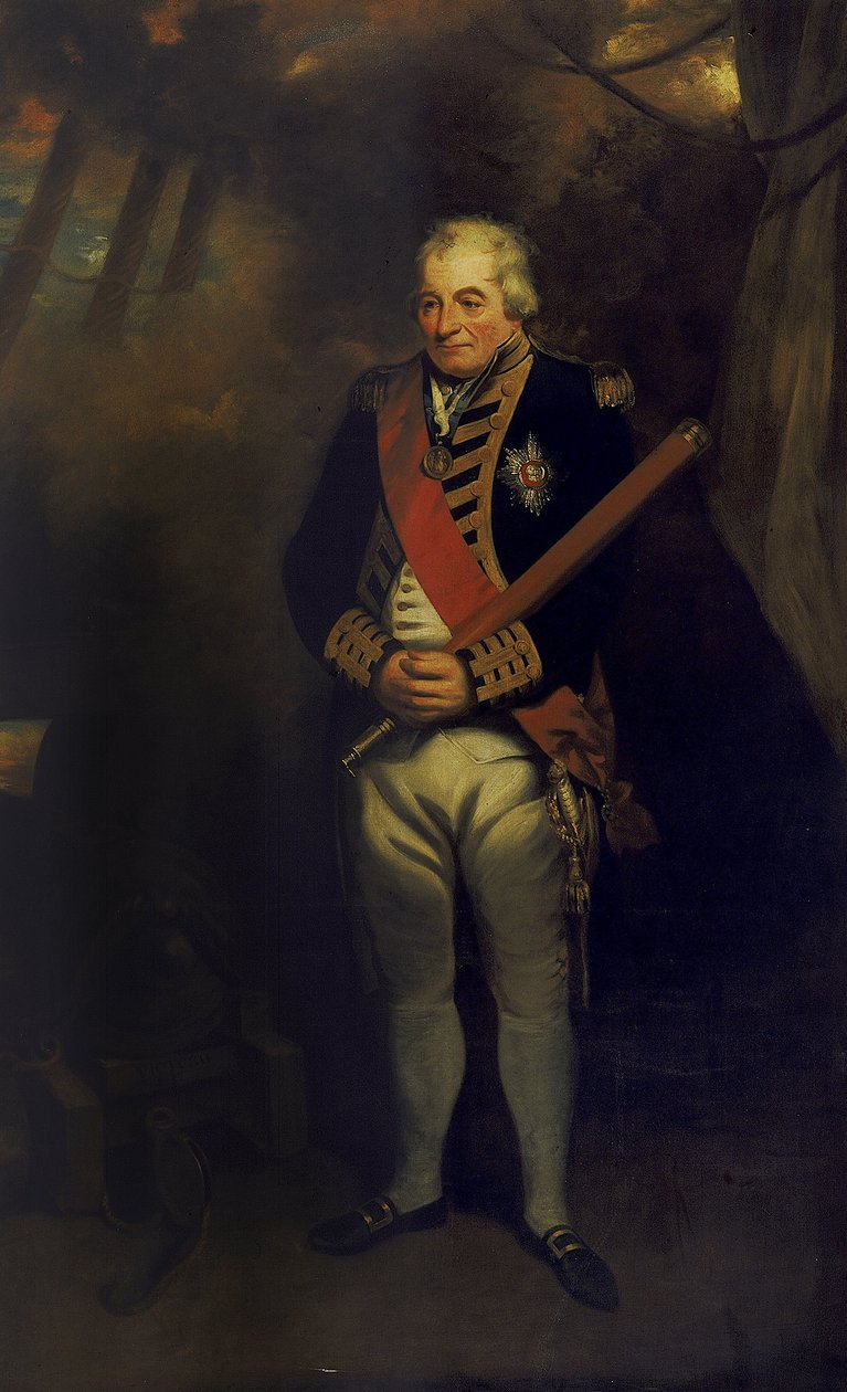 John Jervis admirális portréja alkotó: John Hoppner
