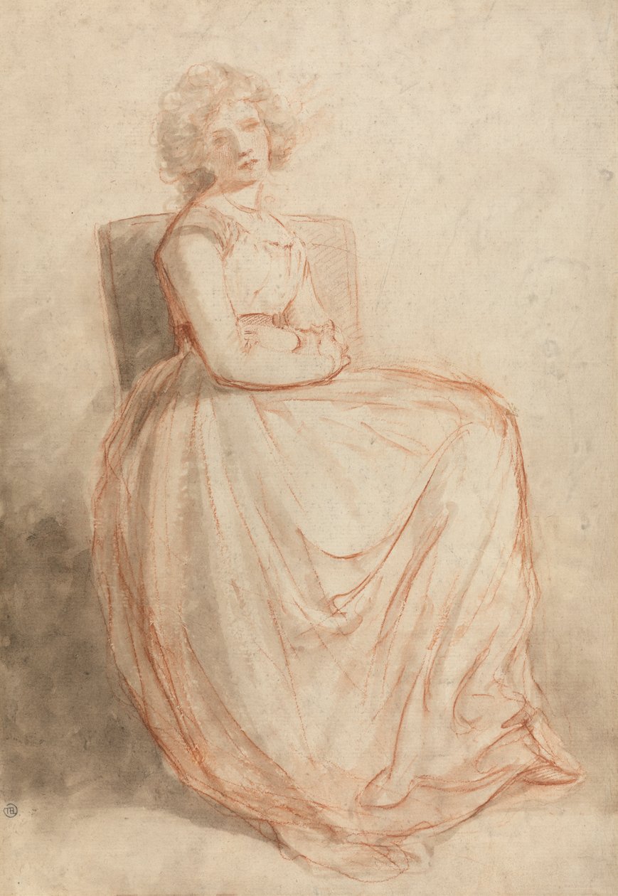 Tanulmány egy ülő nőről alkotó: John Hoppner