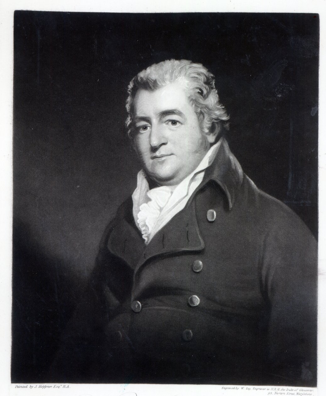 Walter Ramsden Fawkes, William Say metszet (mezzotinta) alkotó: John Hoppner