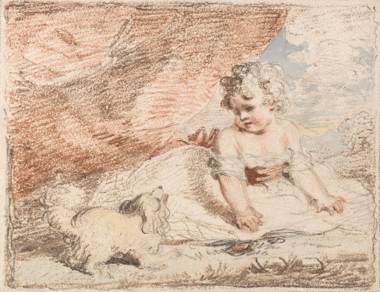 Fiatal gyermek ölebkutya alkotó: John Hoppner
