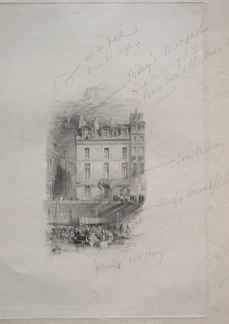 Napoleons szállás, Quai Conti, 1836. alkotó: John Horsburgh