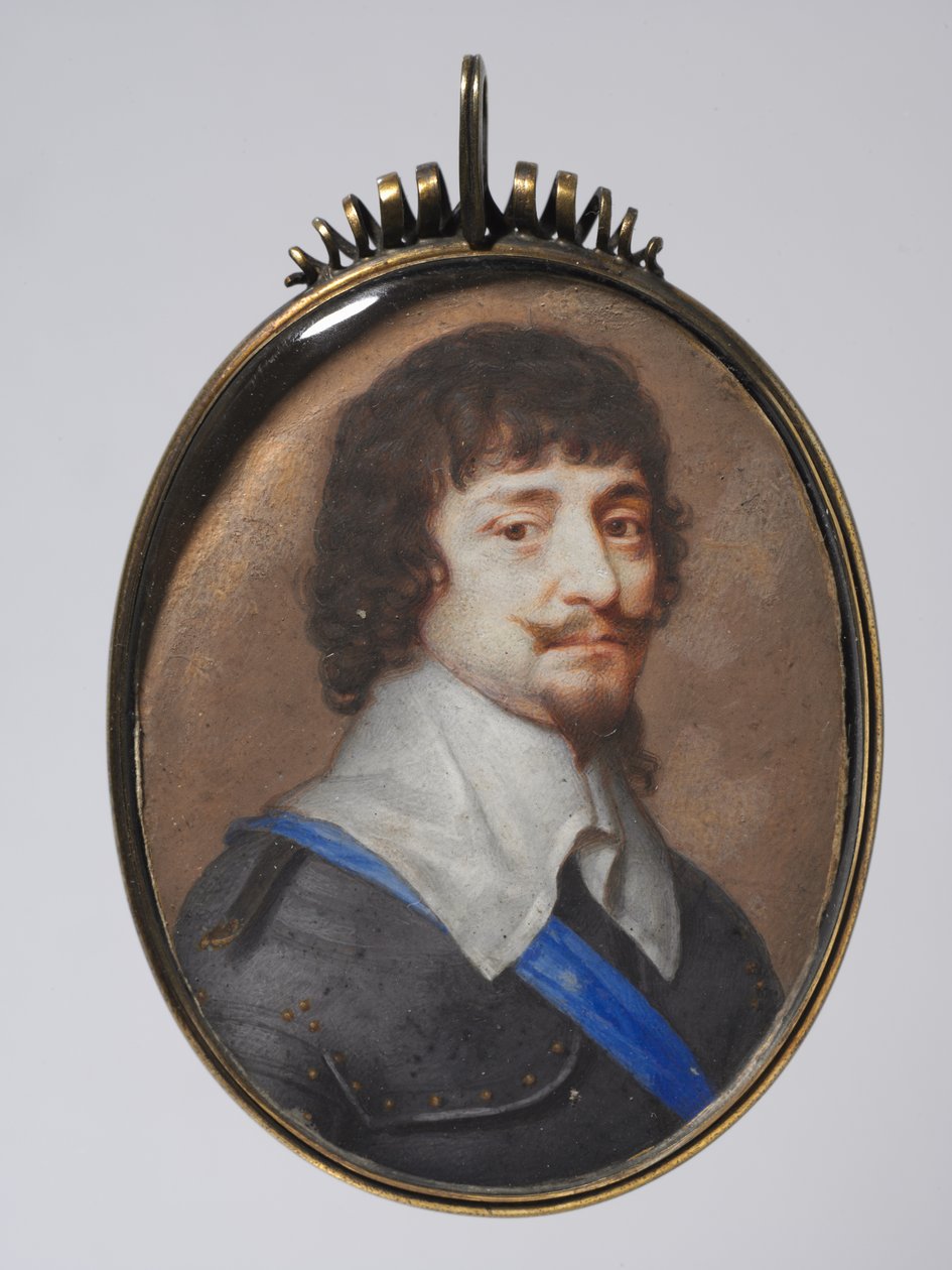 V. Frigyes, nádor választófejedelem, cseh király portréja, 1630-as évek. alkotó: John Hoskins