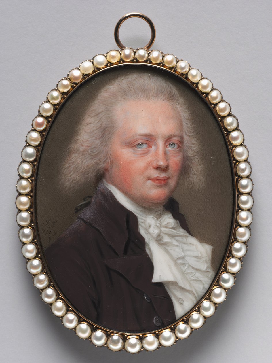 Férfi portré, 1789. alkotó: John I. smart