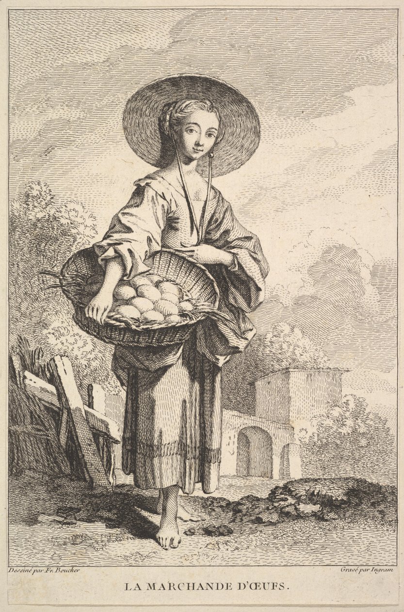 A tojáskereskedő, 1741-63. alkotó: John Ingram