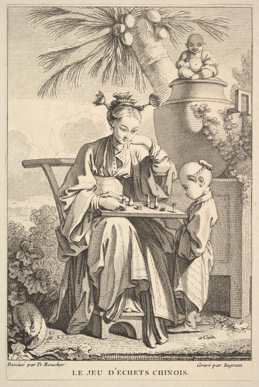 A kínai sakkjáték, 1741-63. alkotó: John Ingram