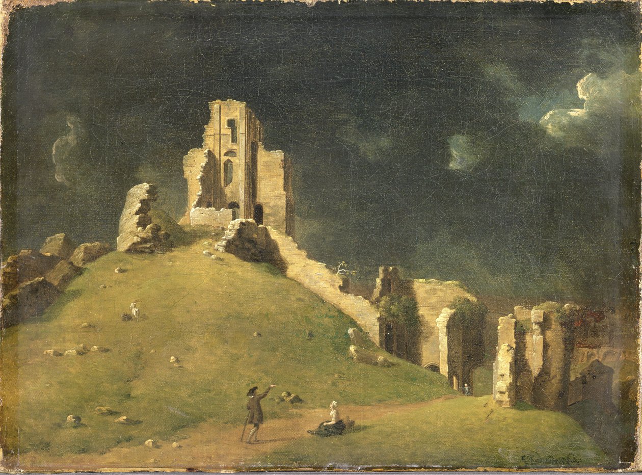 Corfe kastély, Dorset alkotó: John Inigo Richards