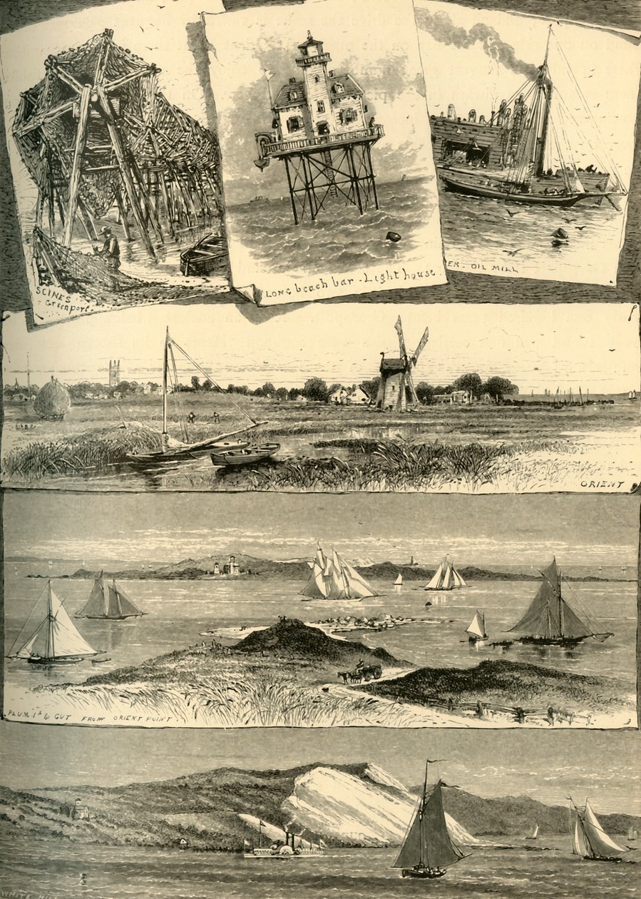 „Eastern Long Island jelenetek”, 1872. alkotó: John J. Harley