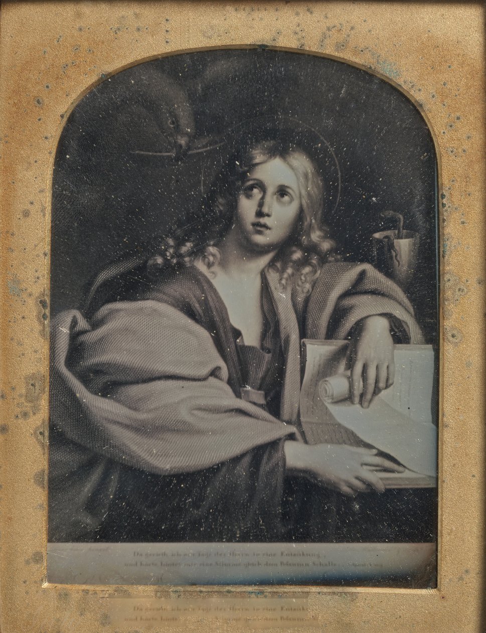 Domenichino Szent János evangélista festményének másolata, 1846-52. alkotó: John Jabez Edwin Mayall