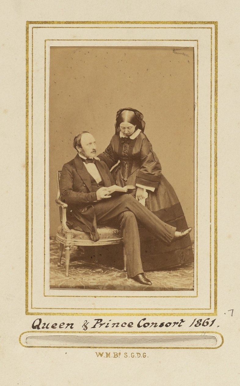 Királynő és hercegi hitves, okirat alkotó: John Jabez Edwin Mayall