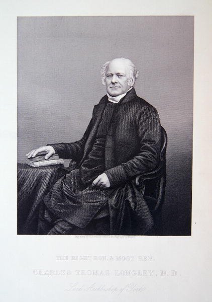 Ő nagytiszteletű és nagytiszteletű Charles Thomas Longley, a "The Drawing-Room Portrait Gallery of Emminent Personages" című kötetből. alkotó: John Jabez Edwin Paisley (after) Mayall
