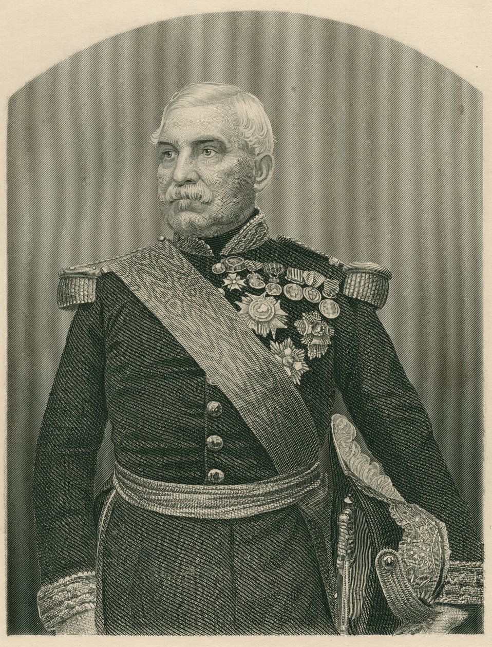 Amable Jean Jacques Pelissier (1794-1864) Malakoff herceg alkotó: John Jabez Edwin Paisley Mayall