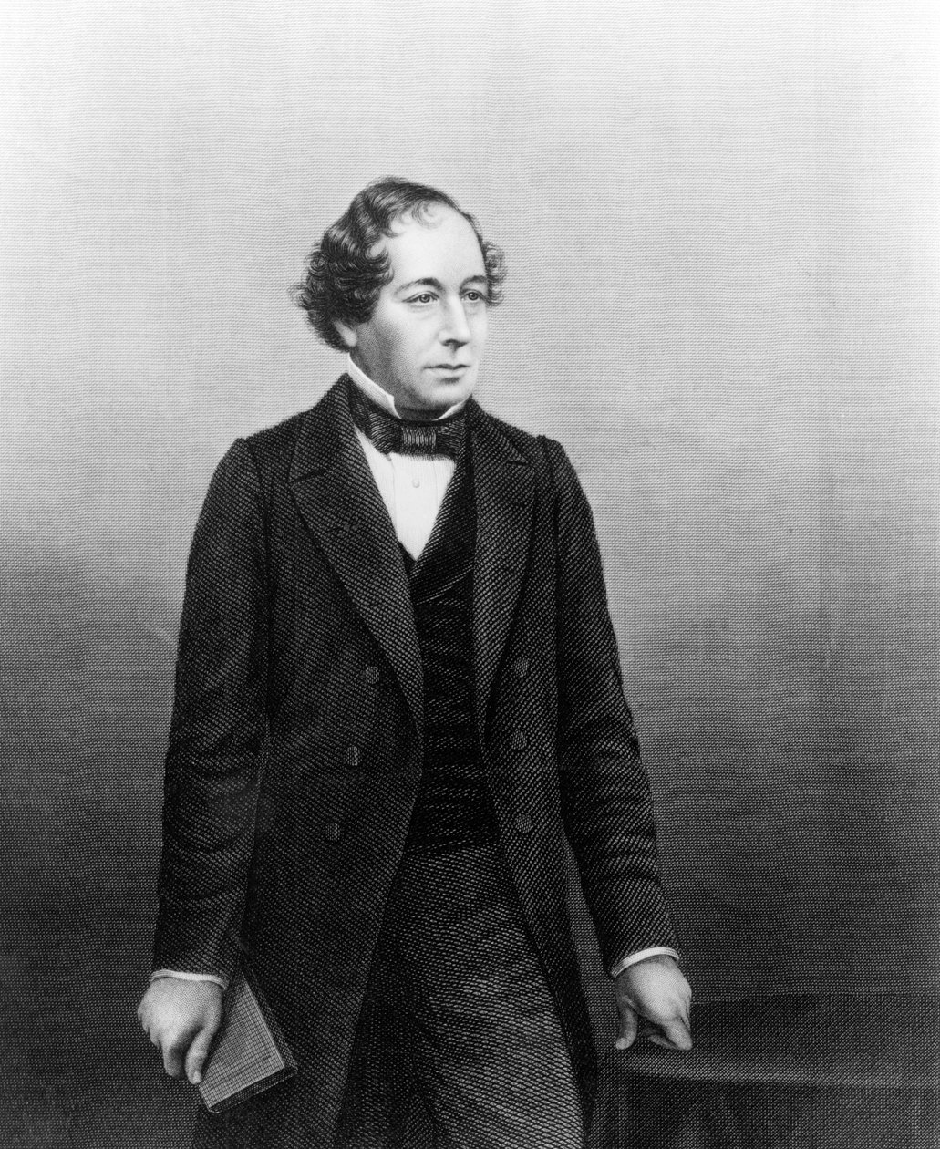 Benjamin Disraeli, D.J.Pound metszet egy fényképről alkotó: John Jabez Edwin Paisley Mayall