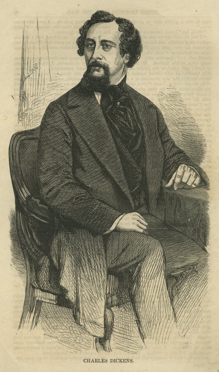 Charles Dickens, Bobbett-Hooper metszet, a Harper