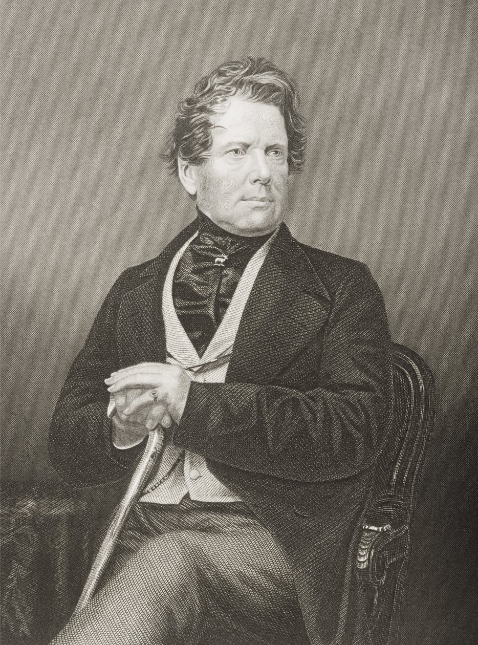 Fox Maule Ramsay (1801-74) Dalhousie 11. grófja és 2. Lord Panmure, metszett D.J. Pound egy fényképről, a The Drawing-Room of Eminent Personages, 2. kötetből, megjelent Londonban, 1860 (engr alkotó: John Jabez Edwin Paisley Mayall