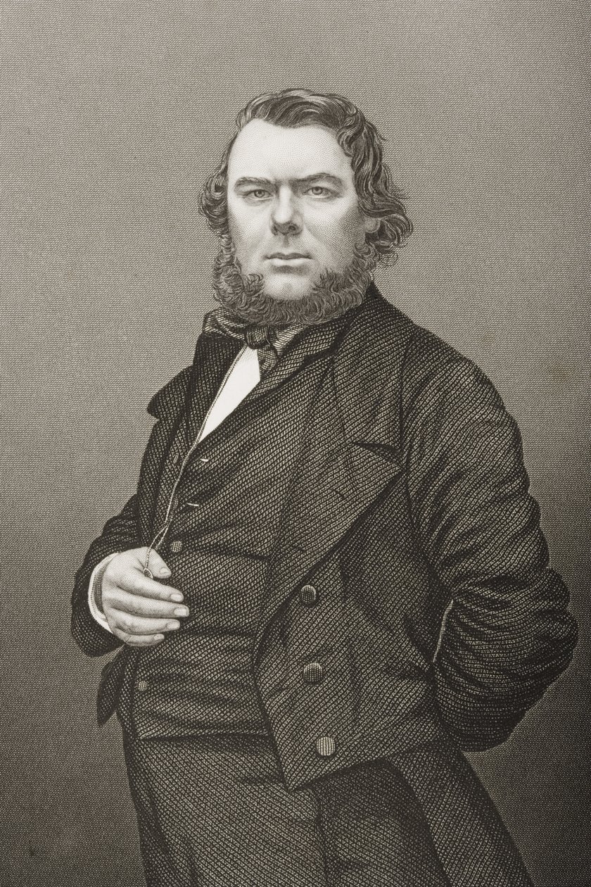 Hugh Stowell Brown (1823-86) metszetét D.J. Pound egy fényképről, a „The Drawing-Room of Eminent Personages, Volume 2”, Londonban, 1860. alkotó: John Jabez Edwin Paisley Mayall