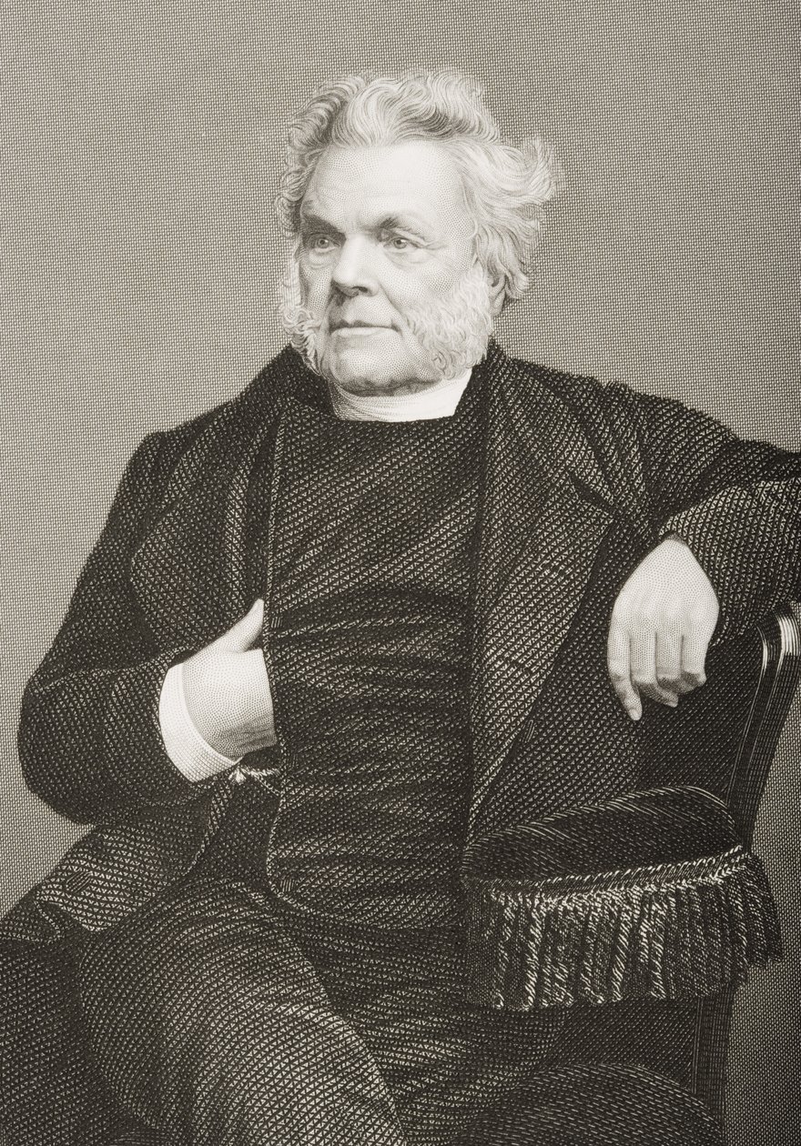 John Angell James (1785-1859) metszetét D.J. Pound egy fényképről, a „The Drawing-Room of Eminent Personages, Volume 2”, Londonban, 1860. alkotó: John Jabez Edwin Paisley Mayall