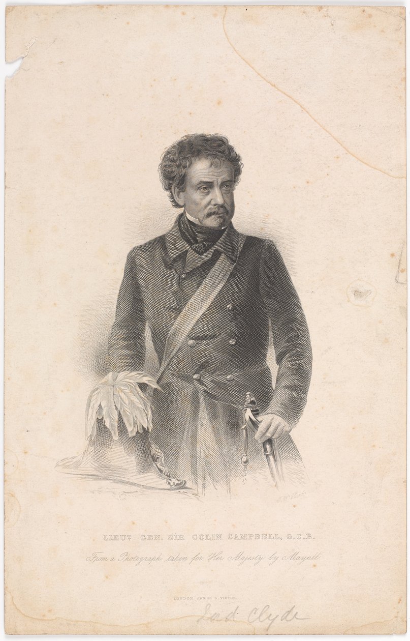 Sir Colin Campbell altábornagy, G.C.B., 1856 körül alkotó: John Jabez Edwin Paisley Mayall