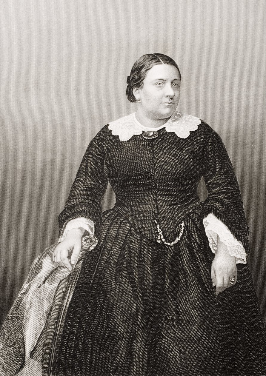 Madame Marietta Alboni (1824-94) metszett D.J. Pound egy fényképről, a „The Drawing-Room of Eminent Personages, Volume 2”, Londonban, 1860. alkotó: John Jabez Edwin Paisley Mayall