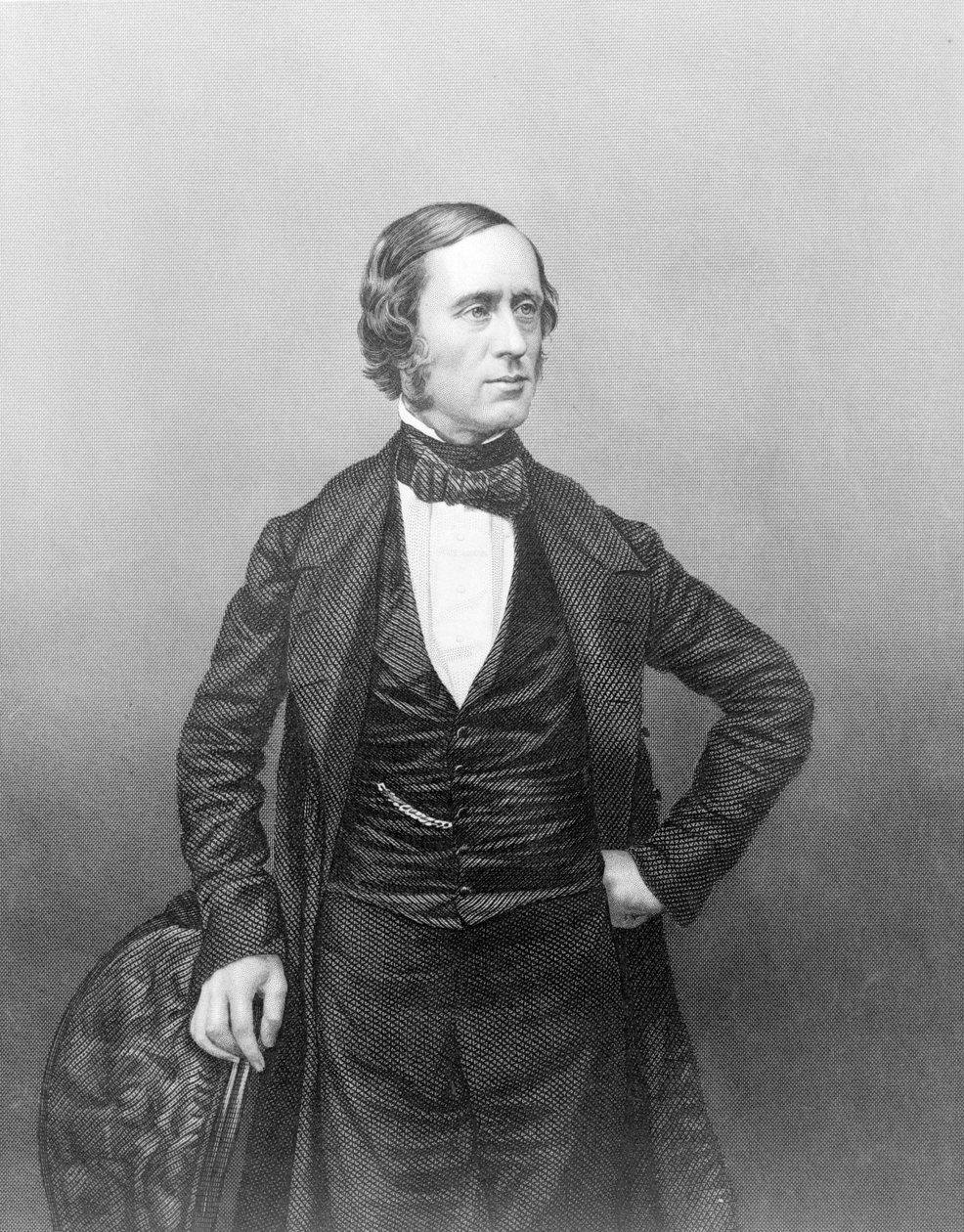 William Sterndale Bennett professzor, a "The Drawing-Room Portrait Gallery of Eminent Personages" című kötetből, metszette D.J. Pound, 1861. alkotó: John Jabez Edwin Paisley Mayall
