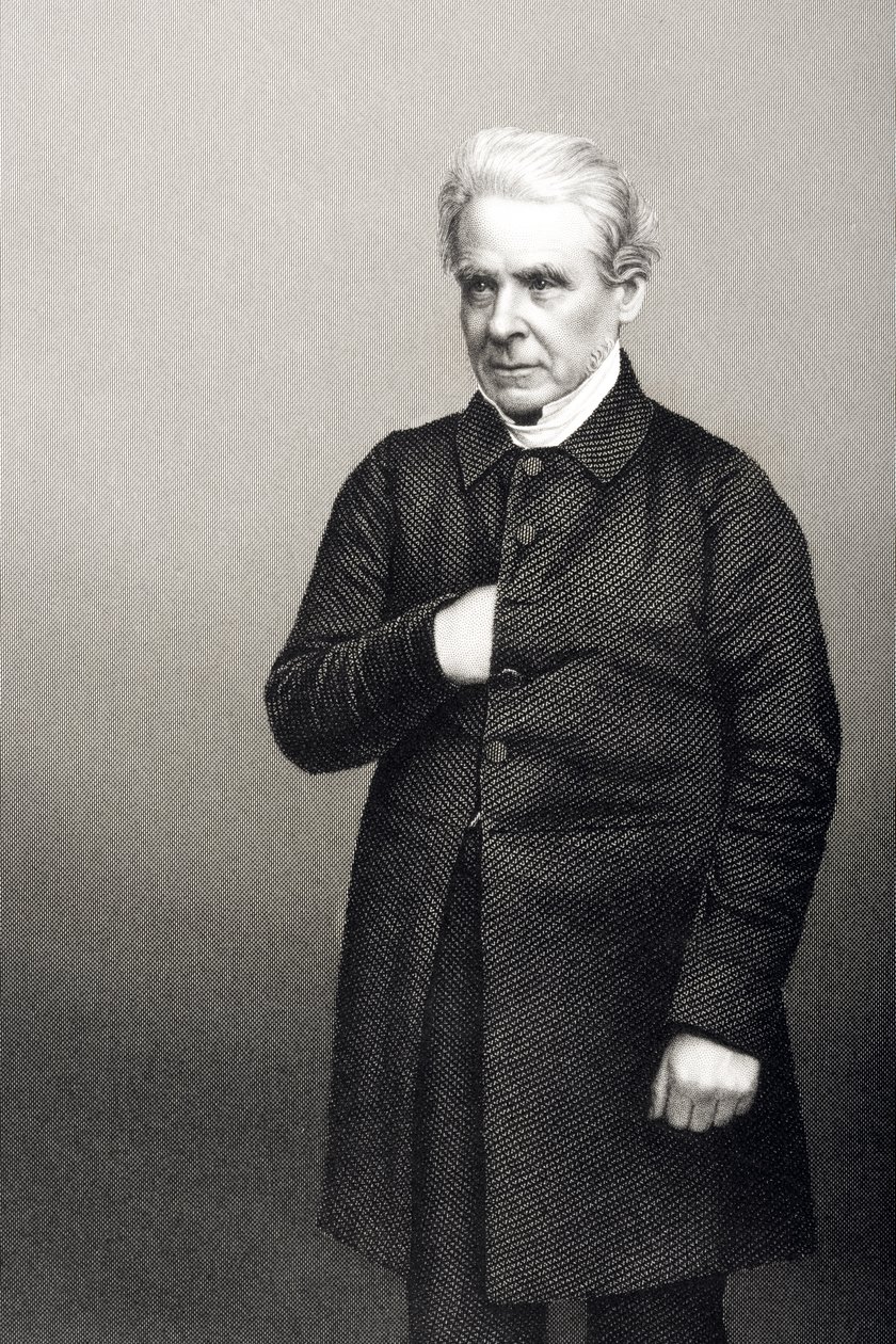 Thomas Dale tiszteletes (1797-1870) D.J. Pound egy fényképről, a „The Drawing-Room of Eminent Personages, Volume 2”, Londonban, 1860. alkotó: John Jabez Edwin Paisley Mayall