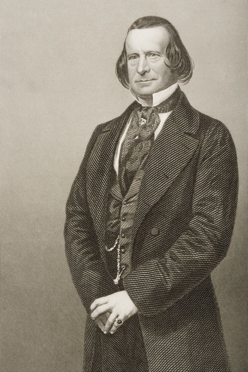 Samuel Phelps (1804-78) vésette D.J. Pound egy fényképről, a „The Drawing-Room of Eminent Personages, Volume 2”, Londonban, 1860. alkotó: John Jabez Edwin Paisley Mayall
