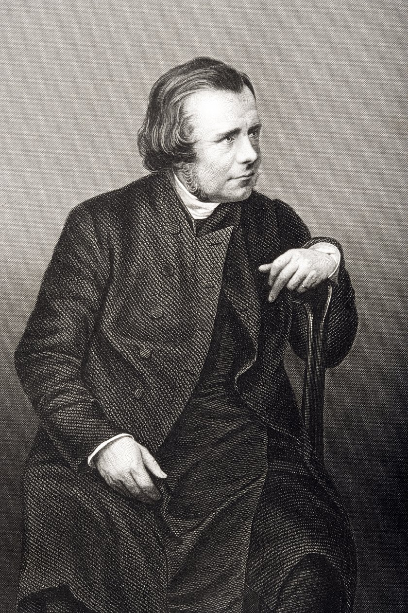 Samuel Wilberforce (1805-73) vésette D.J. Pound egy fényképről, a „The Drawing-Room of Eminent Personages, Volume 2”, Londonban, 1860. alkotó: John Jabez Edwin Paisley Mayall