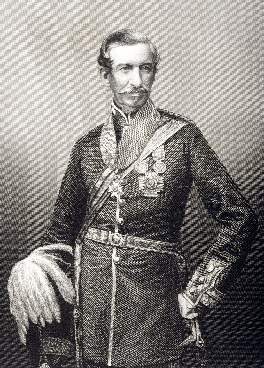 Sir Archdale Wilson (1803-74) vésette D.J. Pound egy fényképről, a „The Drawing-Room of Eminent Personages, Volume 2”, Londonban, 1860. alkotó: John Jabez Edwin Paisley Mayall