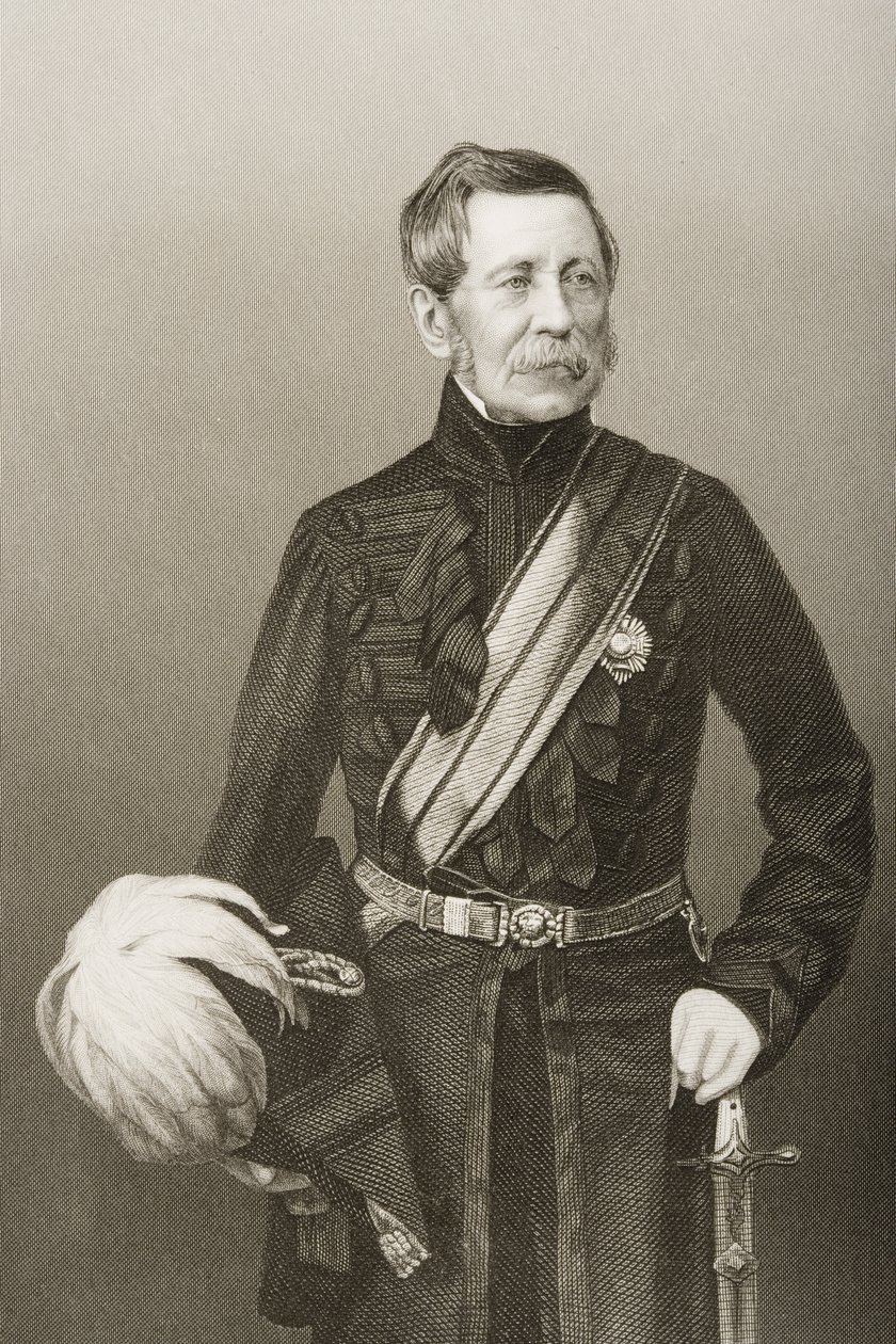 Sir John Fox Burgoyne (1782-1871) metszetét D.J. Pound egy fényképről, a „The Drawing-Room of Eminent Personages, Volume 2”, Londonban, 1860. alkotó: John Jabez Edwin Paisley Mayall